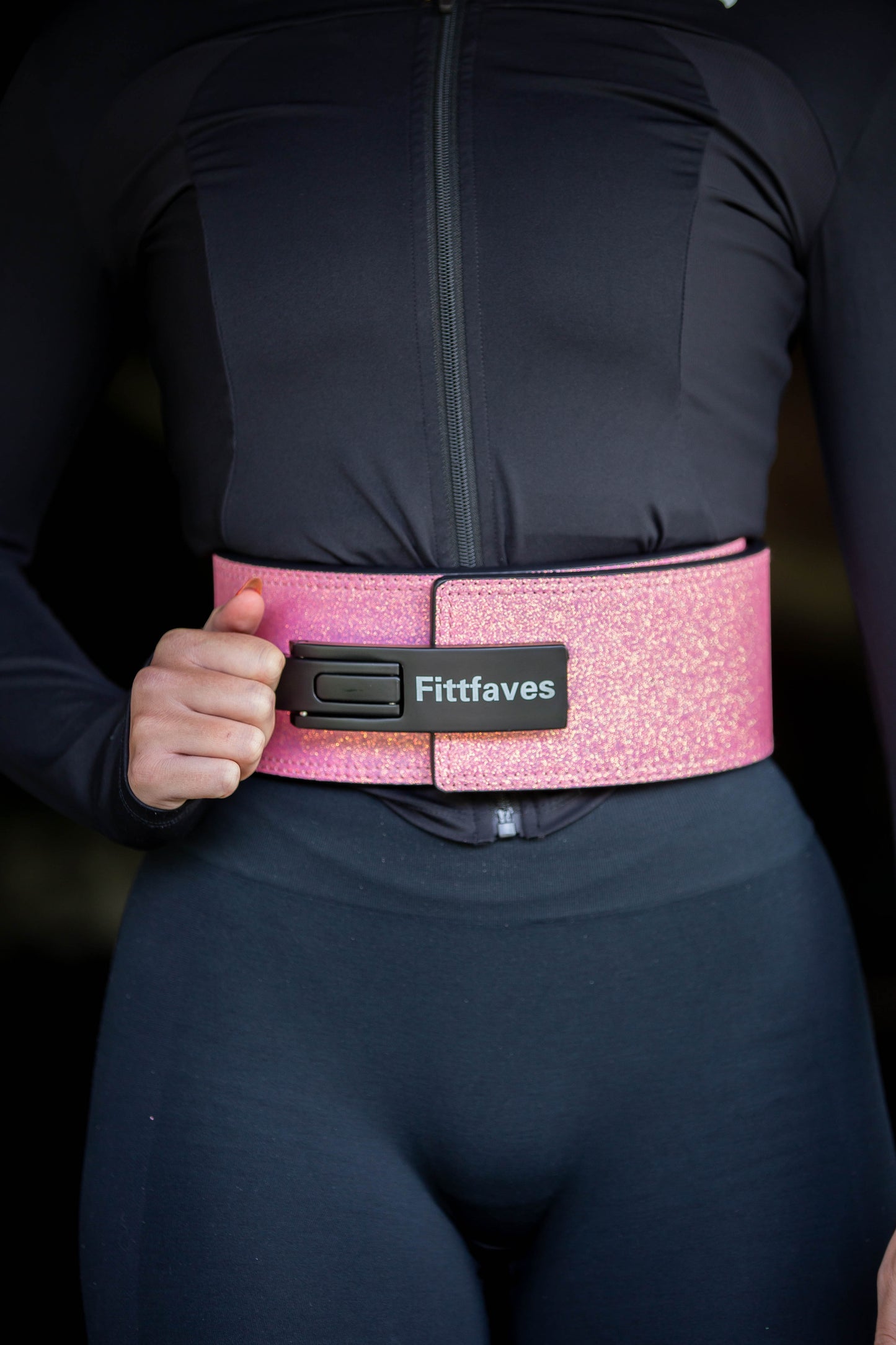 The Pink Mimosa Powerlifting Belt