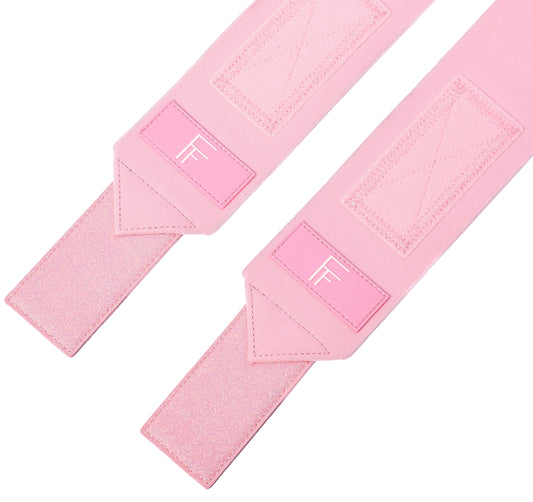 The Pink Mimosa wrist wraps